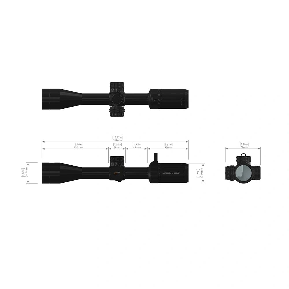ZeroTech Vengeance 4-16x40 SFP PHR 4 Illuminated Riflescope