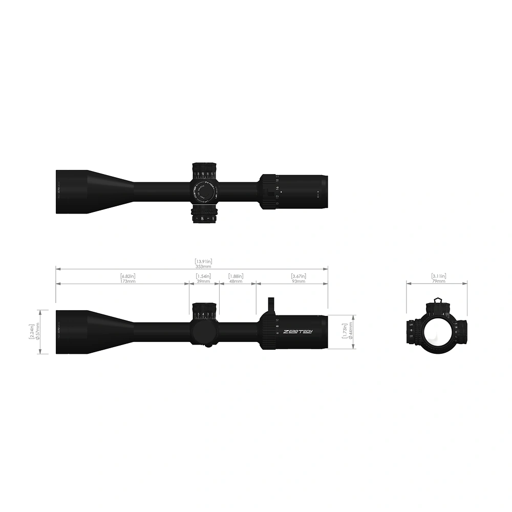 2024 ベジット SER ZeroTech Vengeance 6-24x50 SFP R3 Illuminated Riflescope